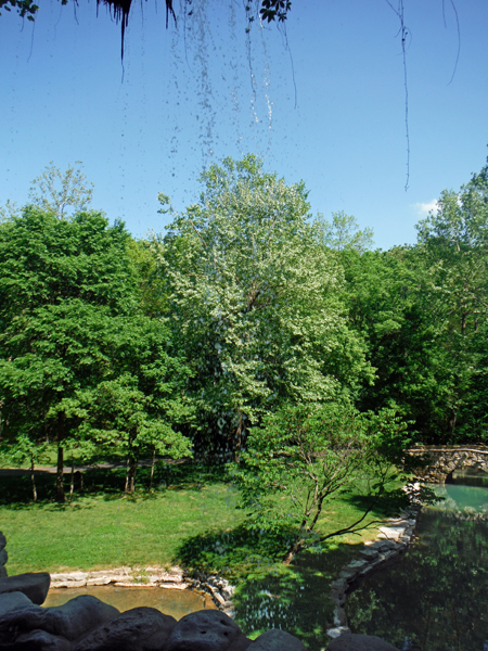 waterfall at Great Spirit Rock Shelter