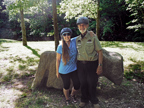 Karen Duquette and the Segway tour guide