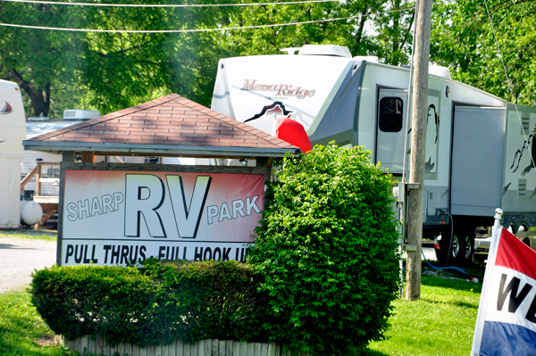 sign: Sharp RV Park