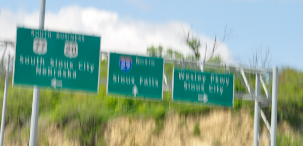 blurry signs