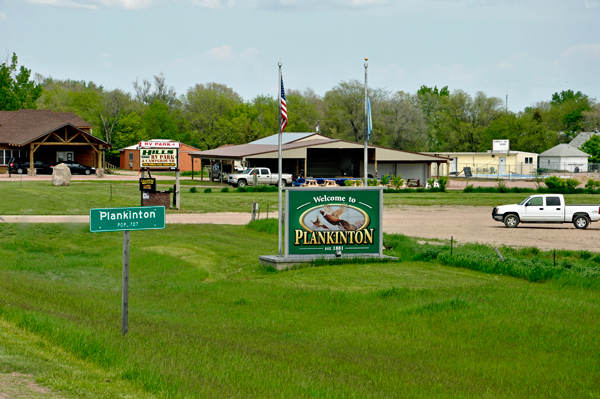 Welcome to Plankinton SD sign