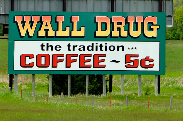 Wall Drug Travel Sign