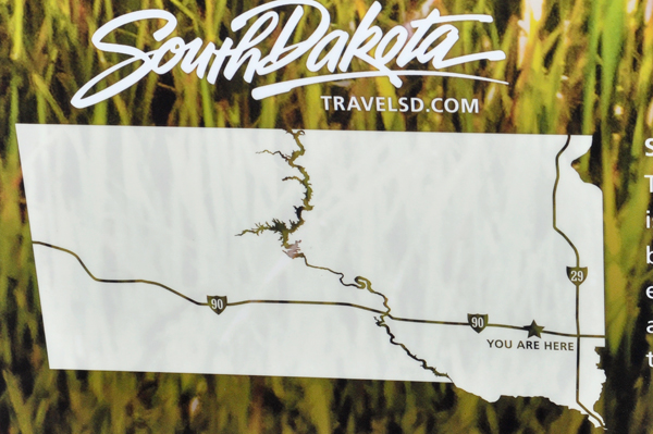 South Dakota location map