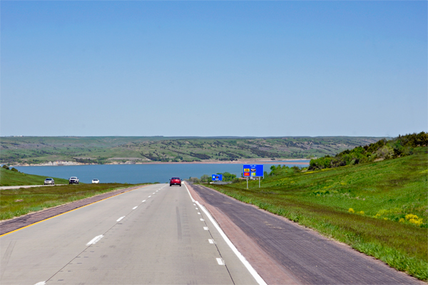 approaching Lake Francis Case