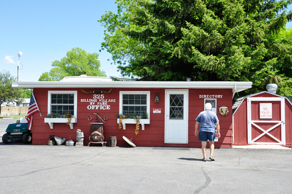 Billings Village RV Park office and Lee Duquette