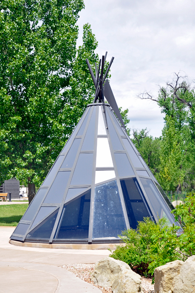 a glass teepee (tipi)