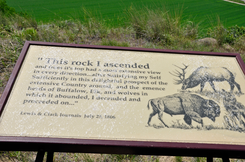 sign at Pompeys Pillar