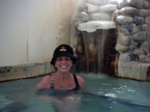Karen Duquette and the indoor hottest spring