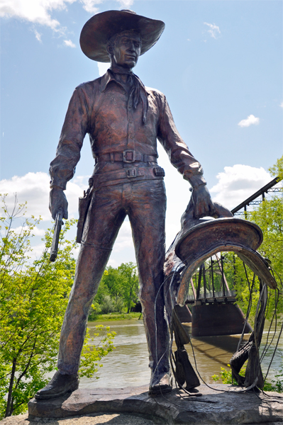 cowboy statue