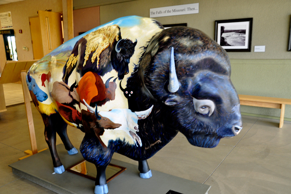 Bison statue