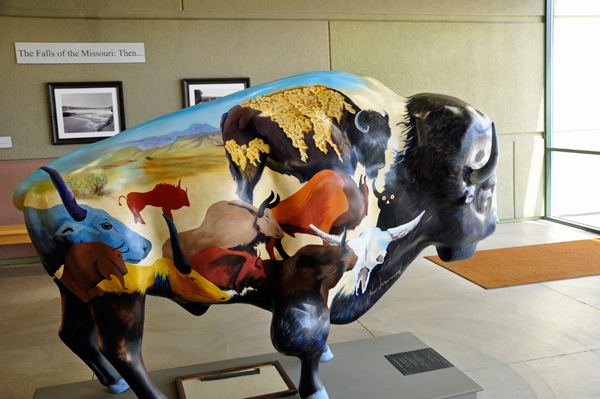 Bison statue