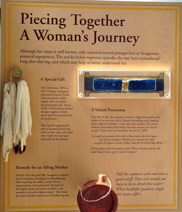 sign about Sacagawea