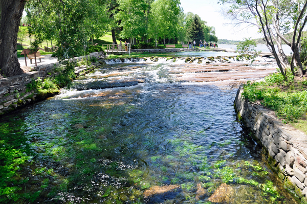 waterfall and spring