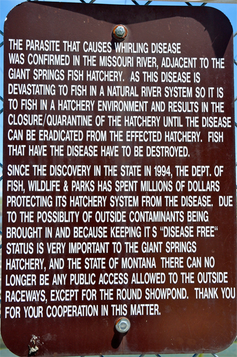 parasite information sign