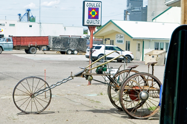 a weird bicycle.