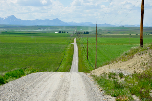 nasty dirt road leading to the campground