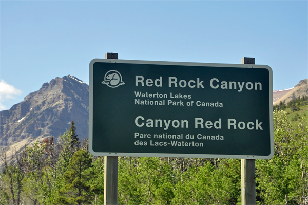 Red Rock Canyon sign