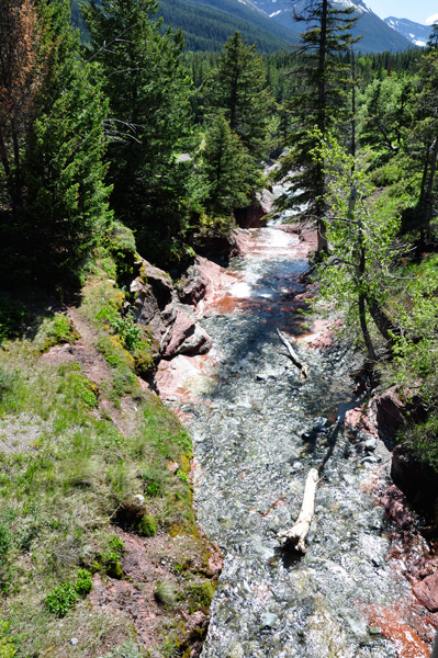 view from the bridge at Red Rock Canyon
