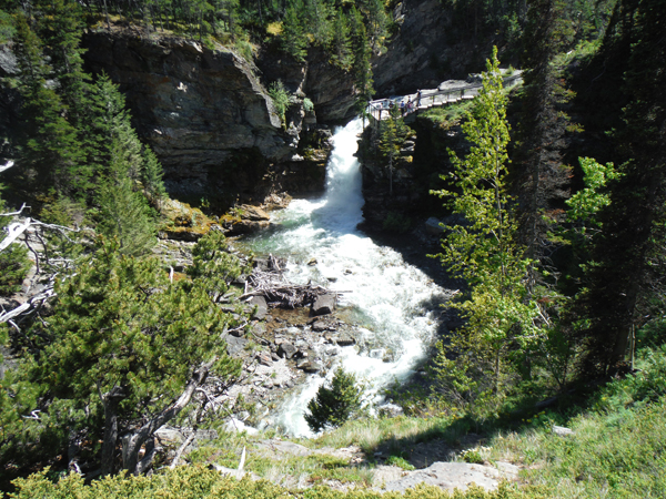 the big waterfall at Red Rock Canyon