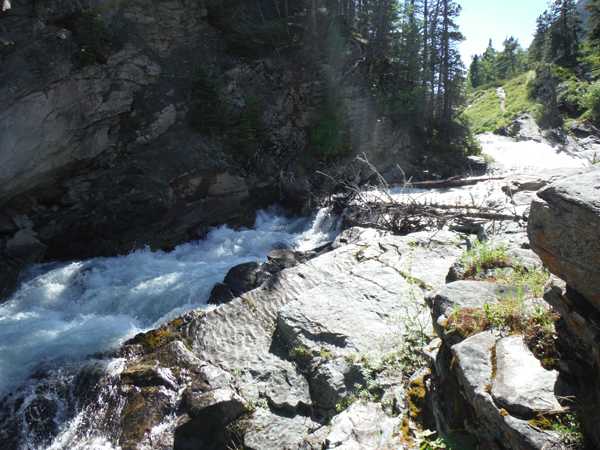 the big waterfall at Red Rock Canyon