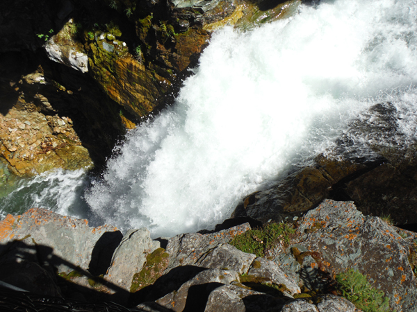 the big waterfall at Red Rock Canyon