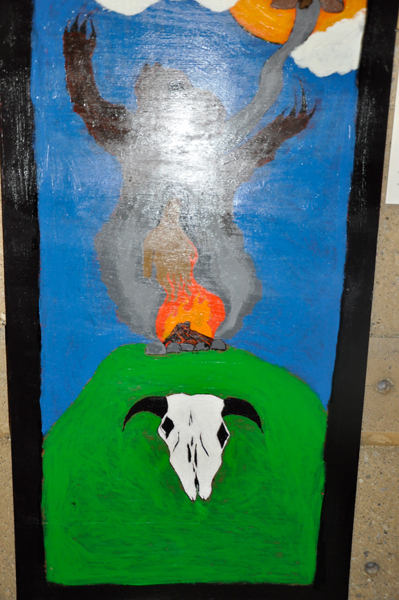 Blackfoot Legend Painting by school children