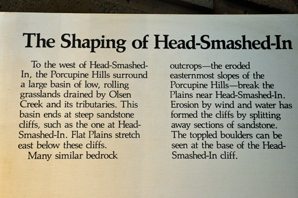 sign: The Shaping of Head-Smashed-in Buffalo Jump