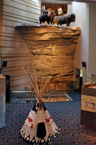 replica of the Buffalo Jump