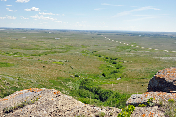 looking over the cliff