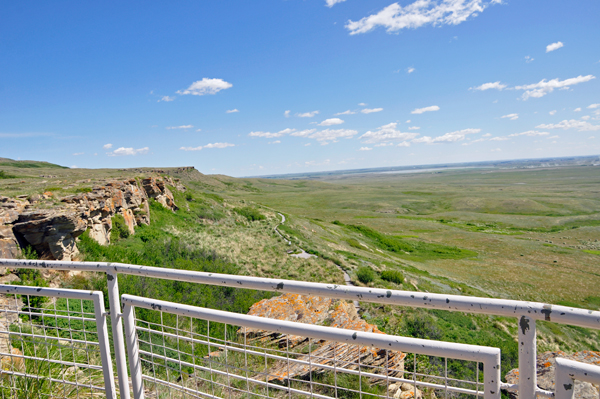 the Buffalo Jump cliff