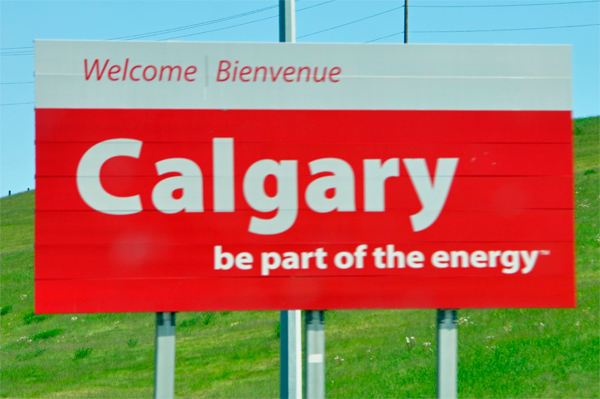 welcome to Calgary sign