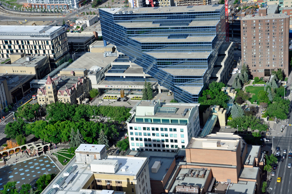 View from the top of the Calgary Tower.