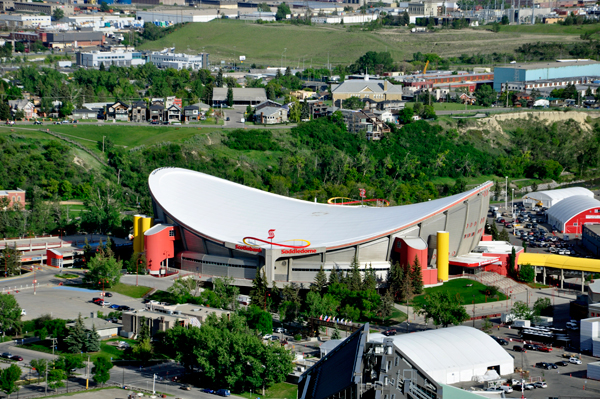 View from the top of the Calgary Tower.