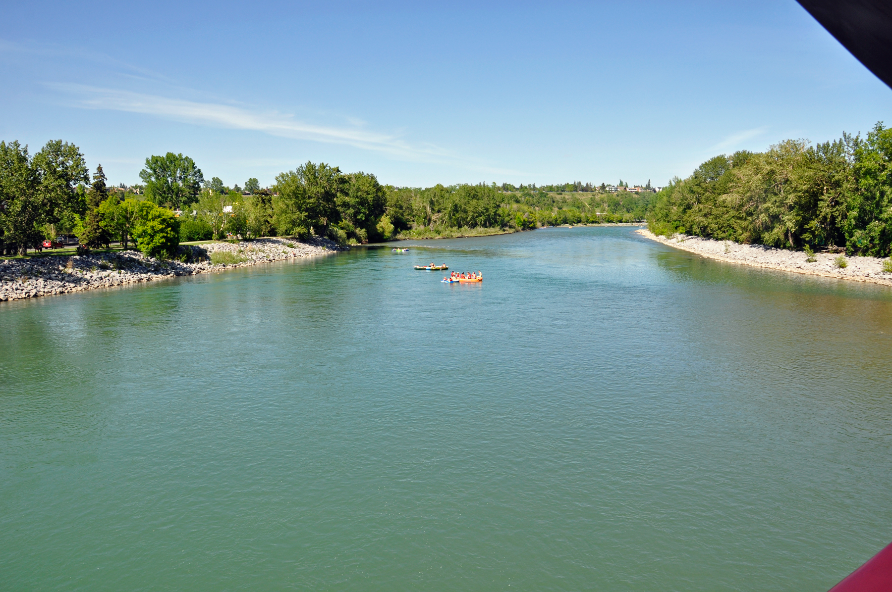 View from the other side of the bridge