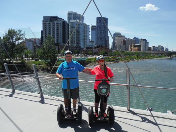 the two RV Gypsies on the George C. King Bridge