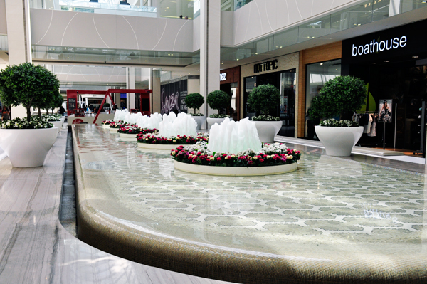 waterfalls in West Edmonton Mall