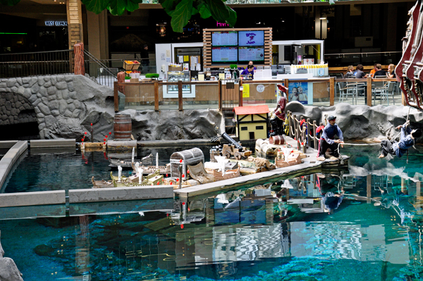 indoor lagoon at the West Edmonton Mall