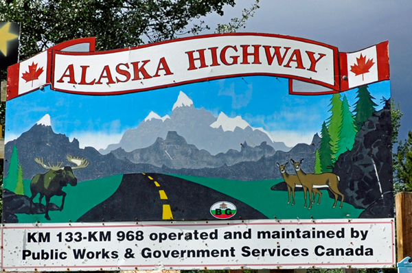 Alaska Highway sign