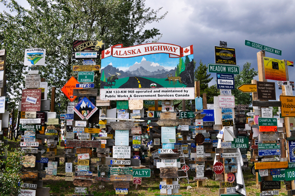 signs at the Sign Post Forest