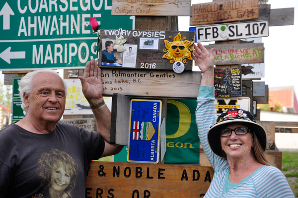 the two RV Gypsies honoring their son, Brian Lee Duquette