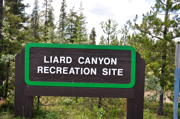 sign: Liard Canyon Recreation Site