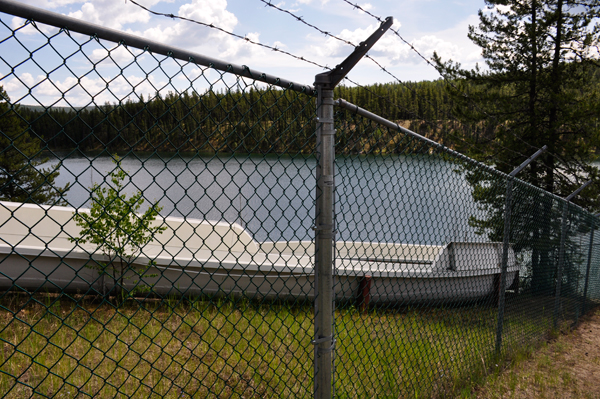 waterslide into Lucky Lake