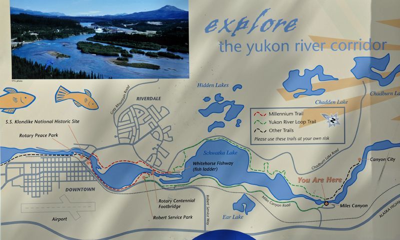 sign about exploring the Yukon River Corridor