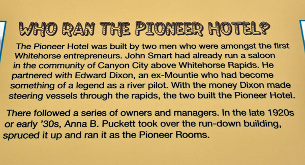 info about the Pioneer Hotel