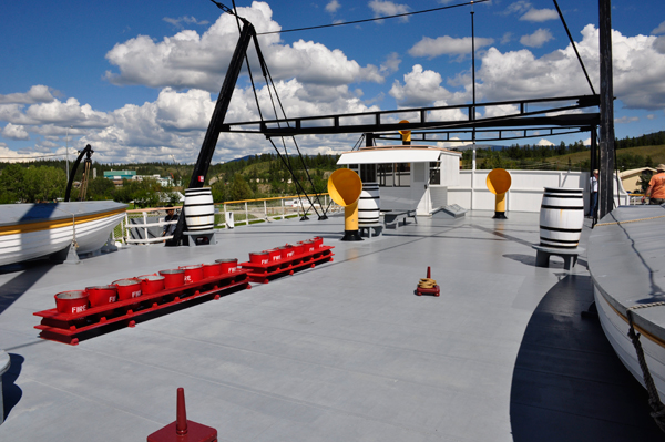 upper deck of the SS Klondike