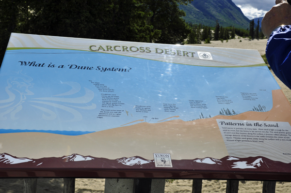 sign about patterns in the dunes