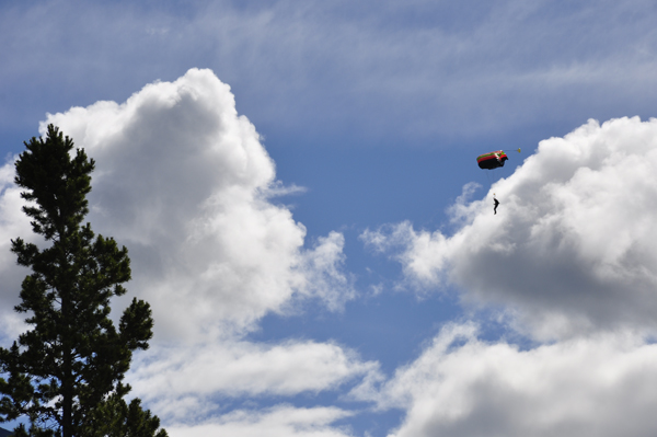 another incoming parachute