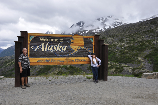 the two RV Gypsies entering Skagway AK