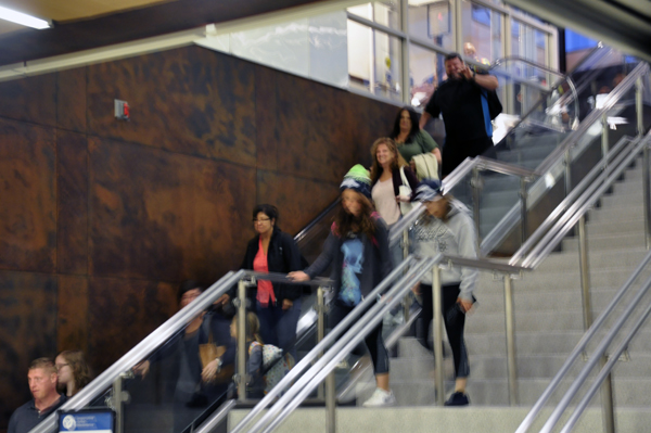 arrivals at airport