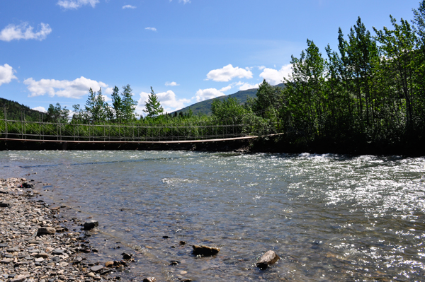 the swinging bridge
